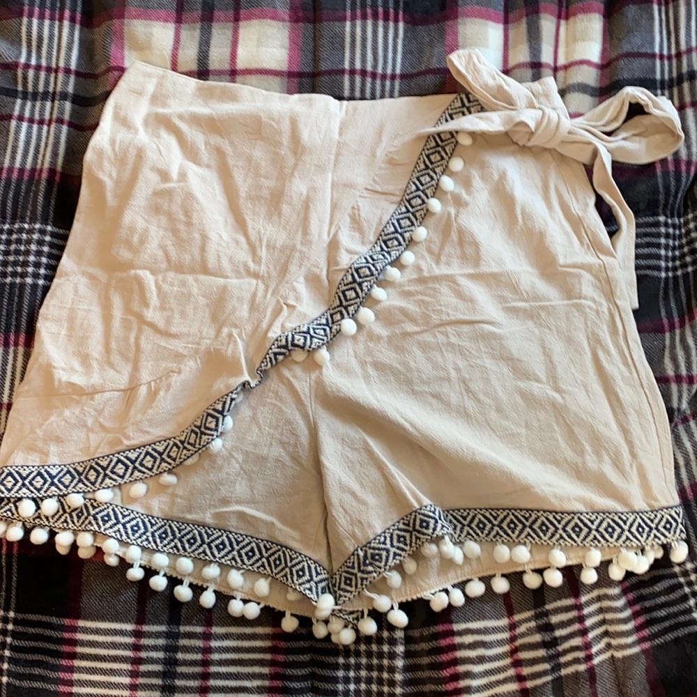 Beige Fashion Shorts